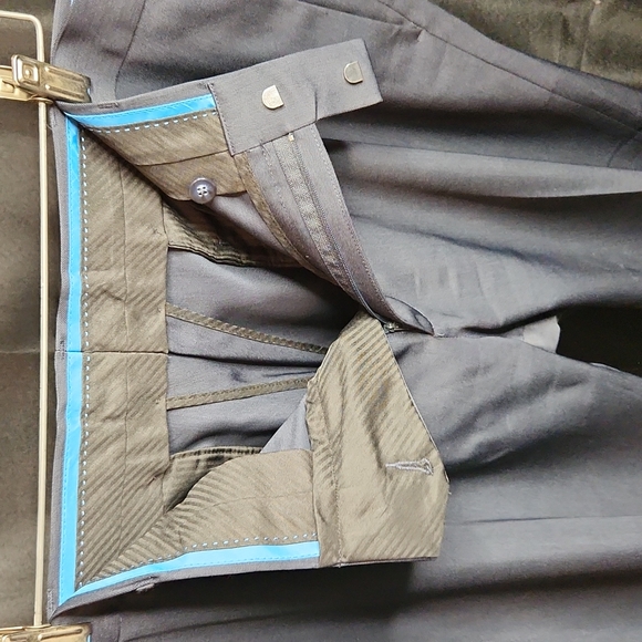 Axist Mens Dress Pants Flat Front Wrinkle Free Straight Leg Blue Size 38 x 26 - Picture 8 of 11